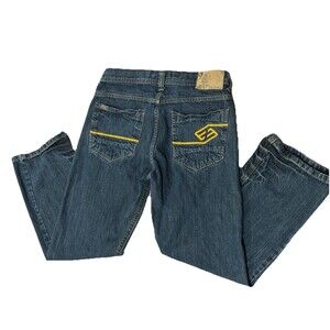 Enyce Jeans Men's 32x38 Baggy Wide Leg Y2K Hip Hop Streetwear Denim Blue Vintage